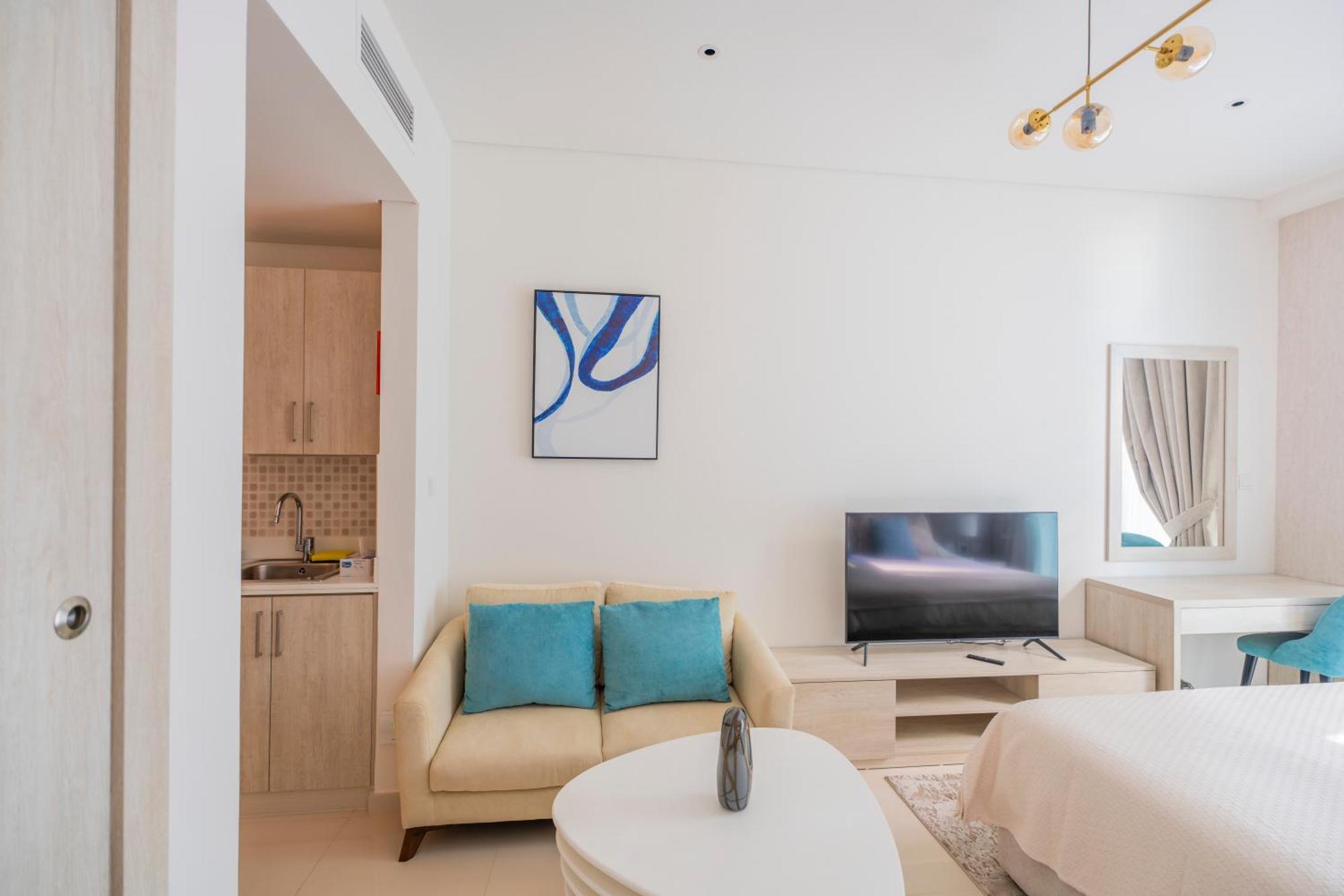 Studio With Pool And Private Beach Access On Palm Jumeirah Dubaj Kültér fotó
