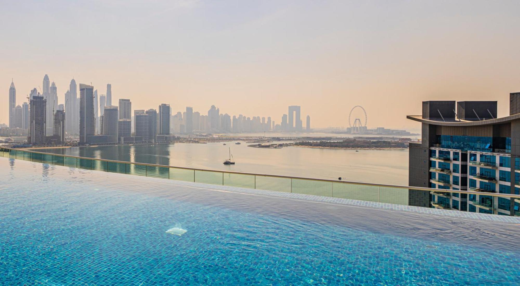 Studio With Pool And Private Beach Access On Palm Jumeirah Dubaj Kültér fotó