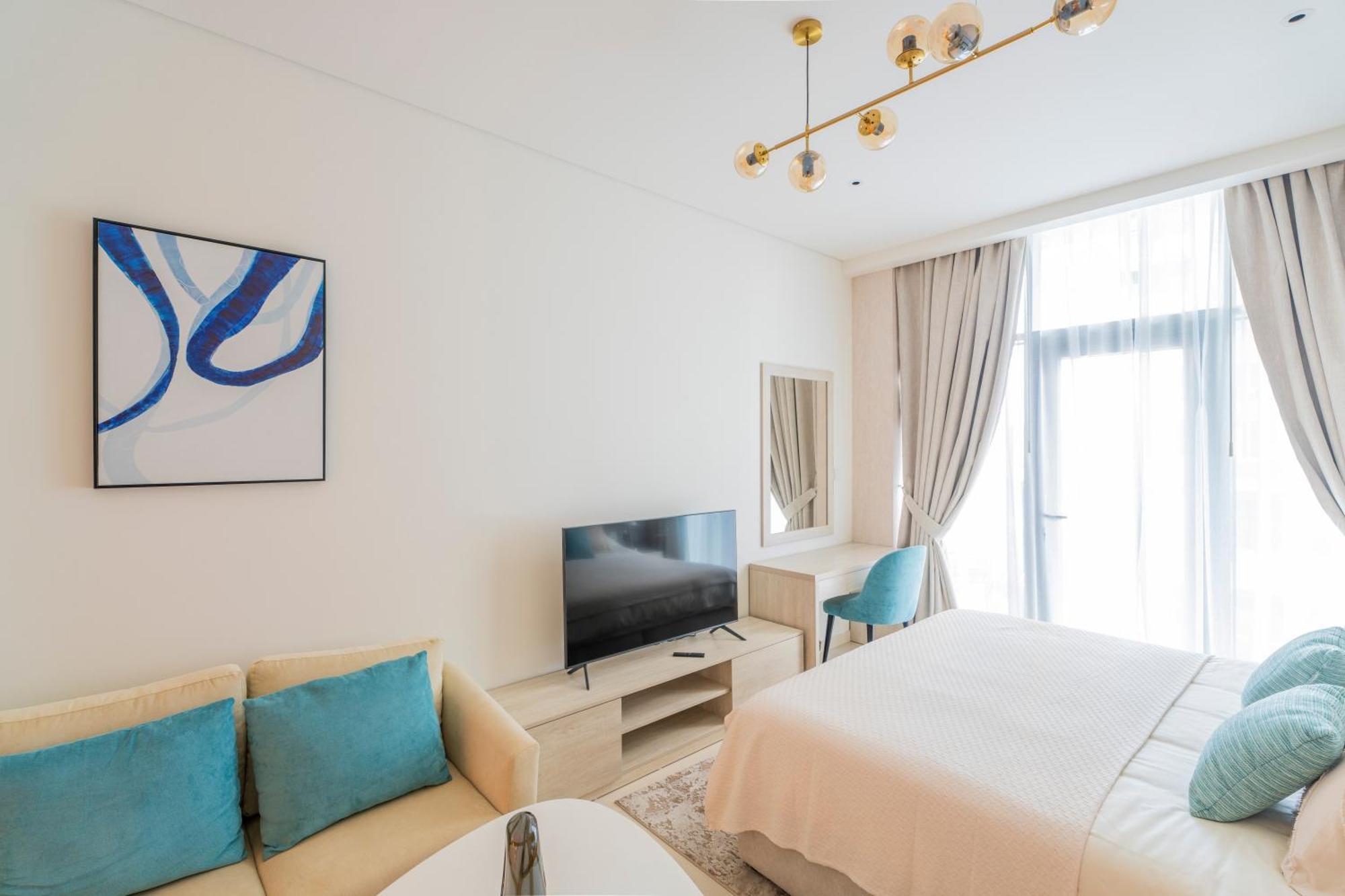 Studio With Pool And Private Beach Access On Palm Jumeirah Dubaj Kültér fotó