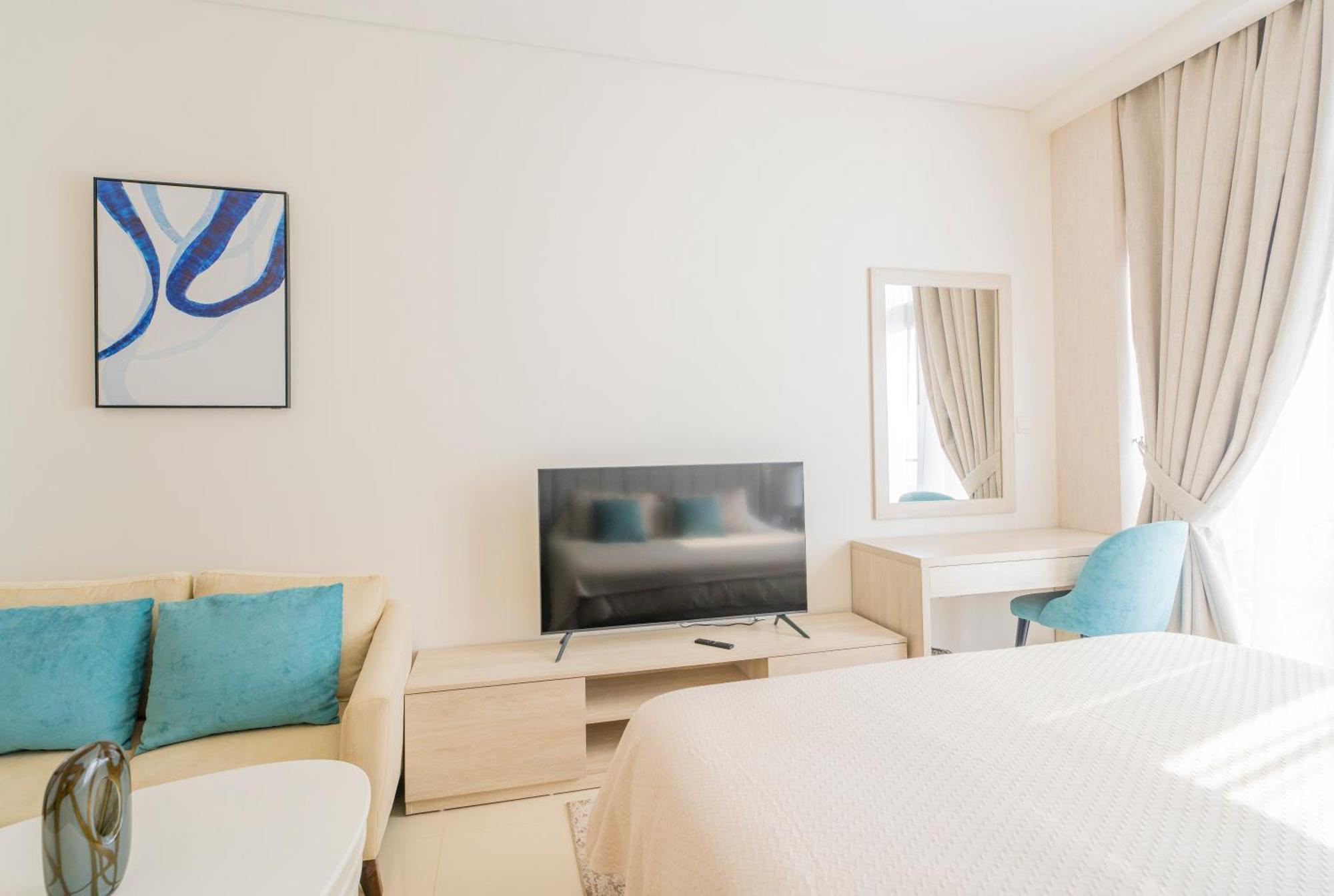 Studio With Pool And Private Beach Access On Palm Jumeirah Dubaj Kültér fotó