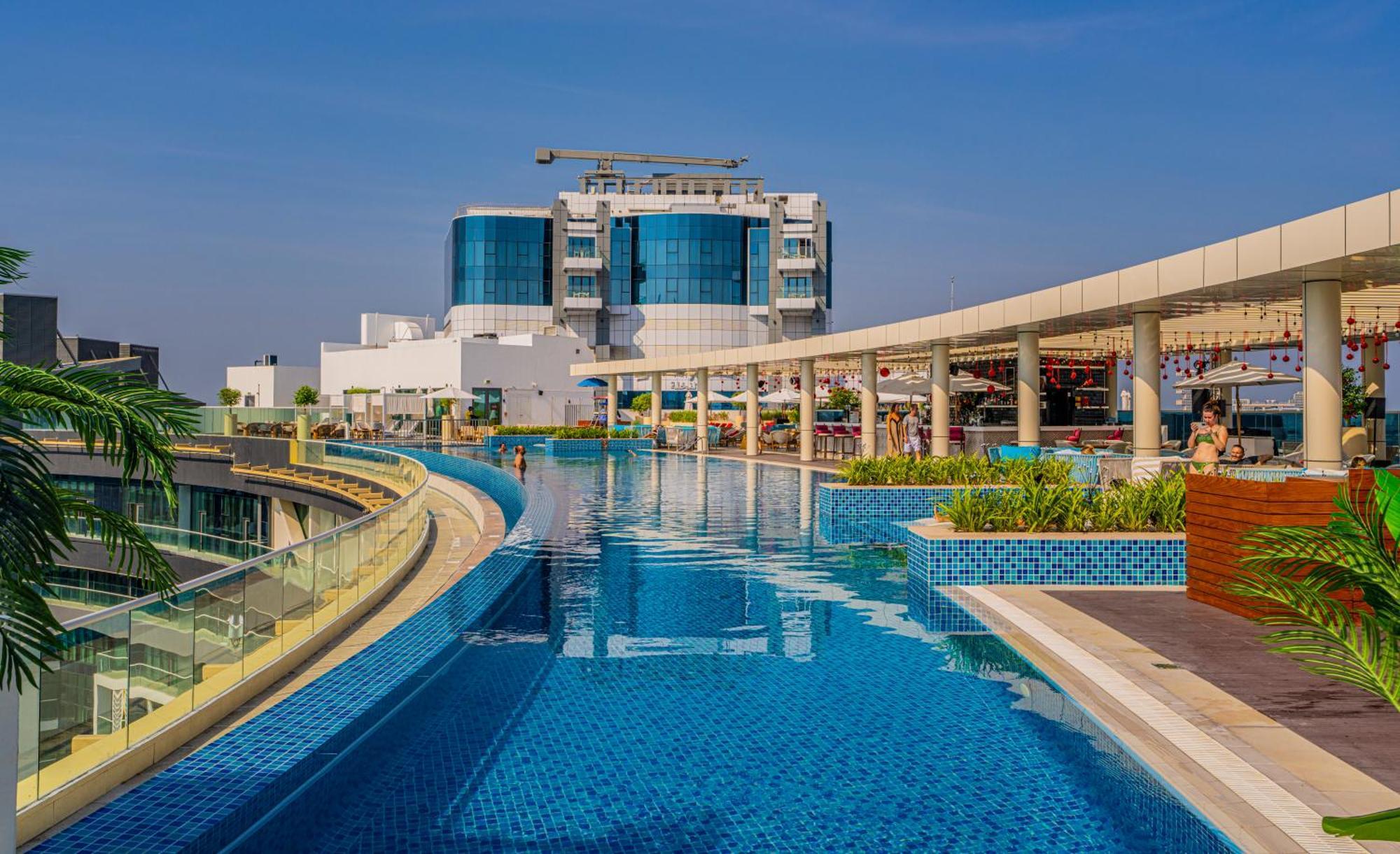 Studio With Pool And Private Beach Access On Palm Jumeirah Dubaj Kültér fotó