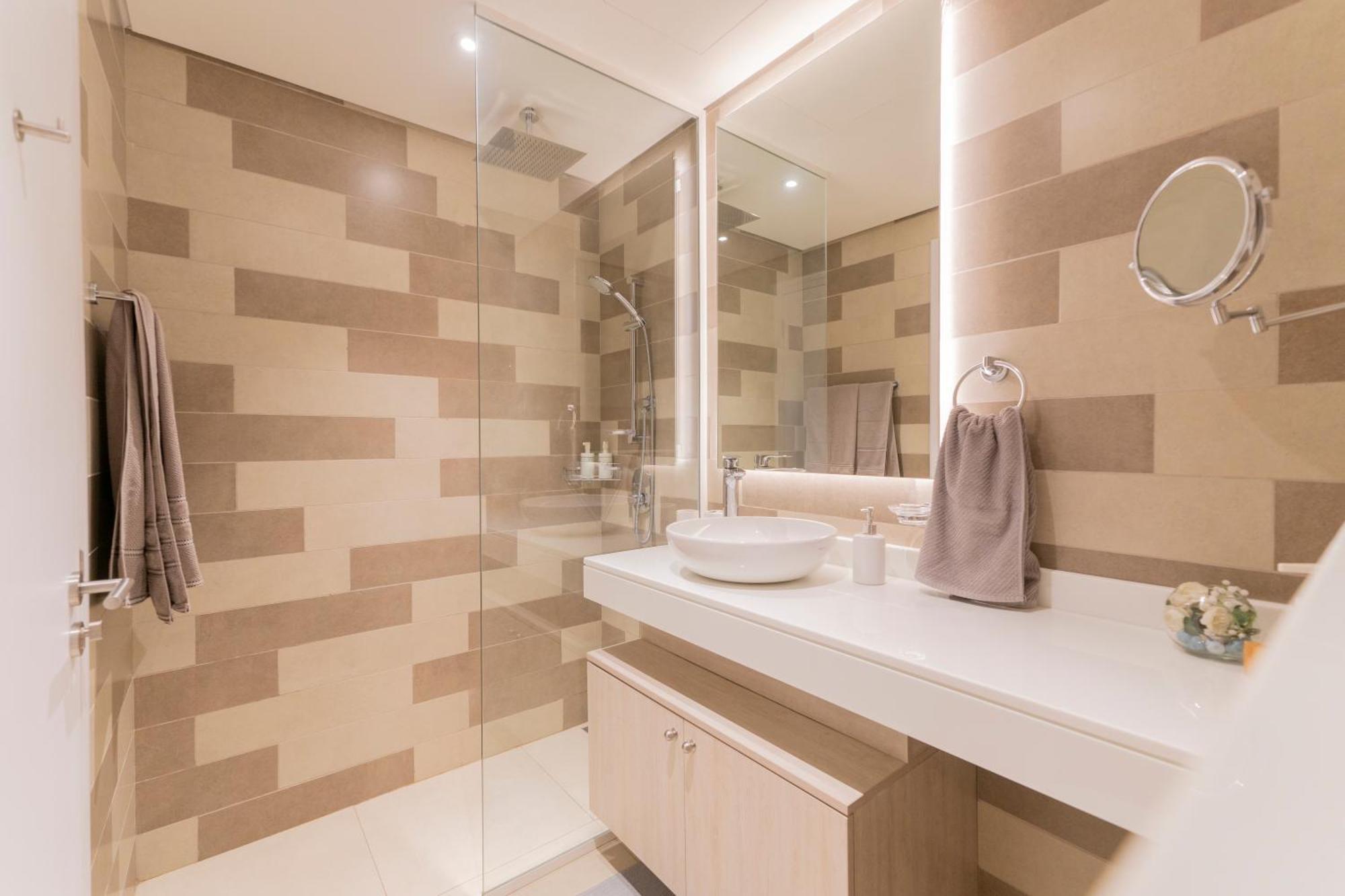 Studio With Pool And Private Beach Access On Palm Jumeirah Dubaj Kültér fotó
